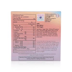 Andyou - Vibe&U Mood Uplift Gummies 200mg CBD + terpenes for good vibes CBD gummies product box nutritional facts details photo listed at cbd shop of india
