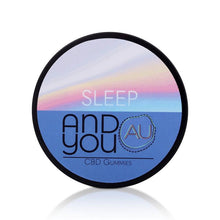 Load image into Gallery viewer, Sleep&amp;U Gummies - Andyou | 200mg CBD + 50mg Melatonin + Sleep terpenes
