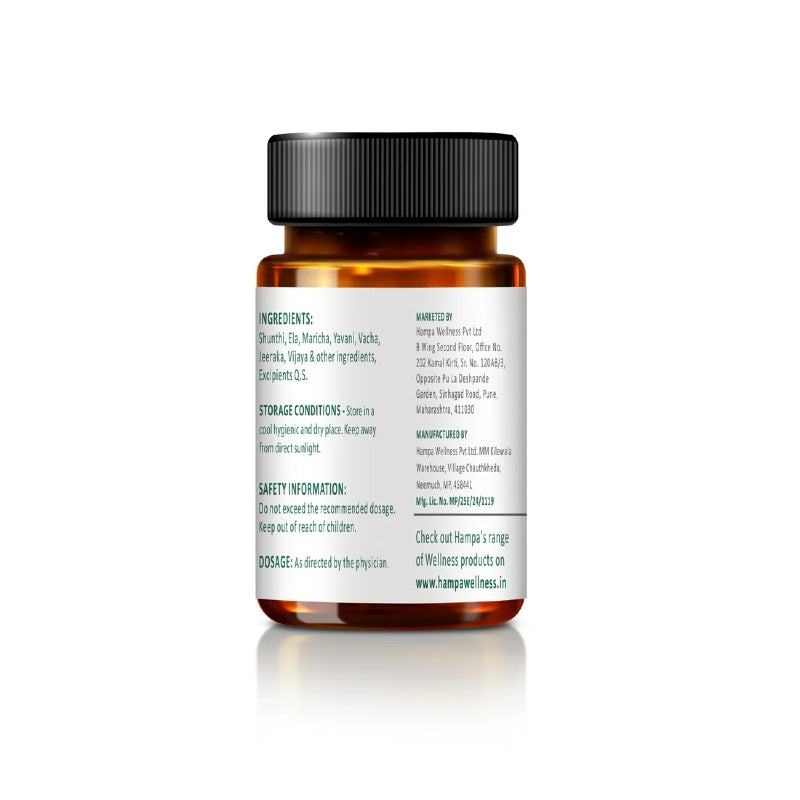 Hemp supplement bottle with label on a white background