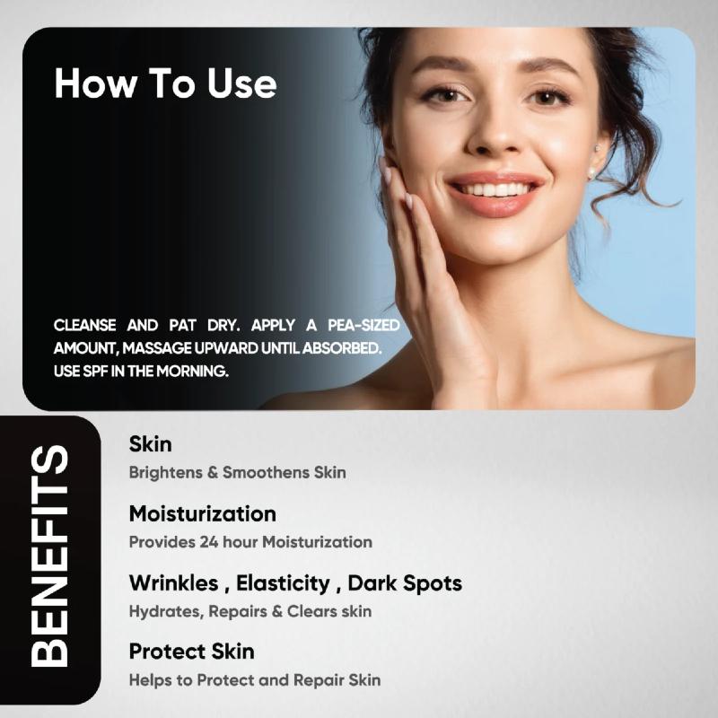 Cannazo CBD Skincare product packaging with a woman's face, usage instructions, and benefits listed.