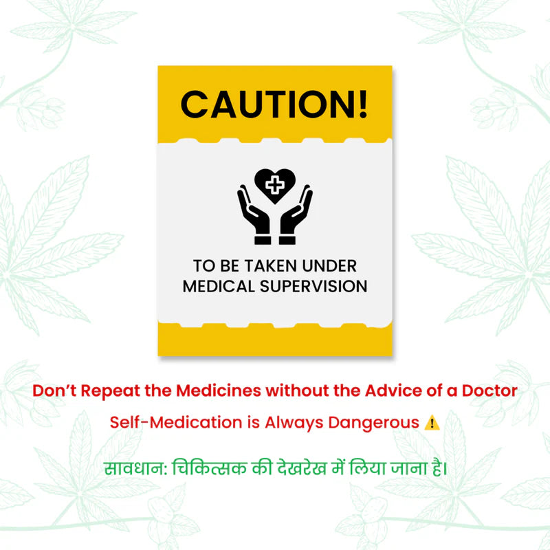 Caution: Use Cannarma Hemp Extract Oil under doctor's guidance. Avoid self-medication.