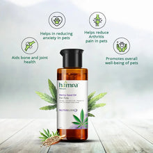 Load image into Gallery viewer, Hampa Wellness Seed Oil for Pets: A pet-friendly plastic bottle of Hampa Wellness Seed Oil, featuring a nozzle cap for easy portioning when adding to pet food, available at CBD Shop of India online store.
