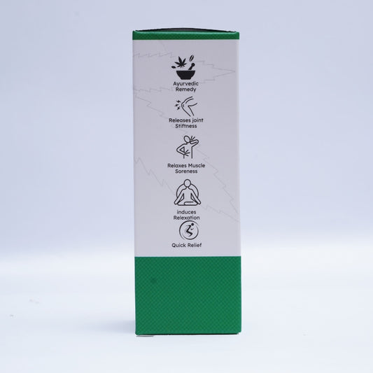 Green and white box with text and icons on a light gray background