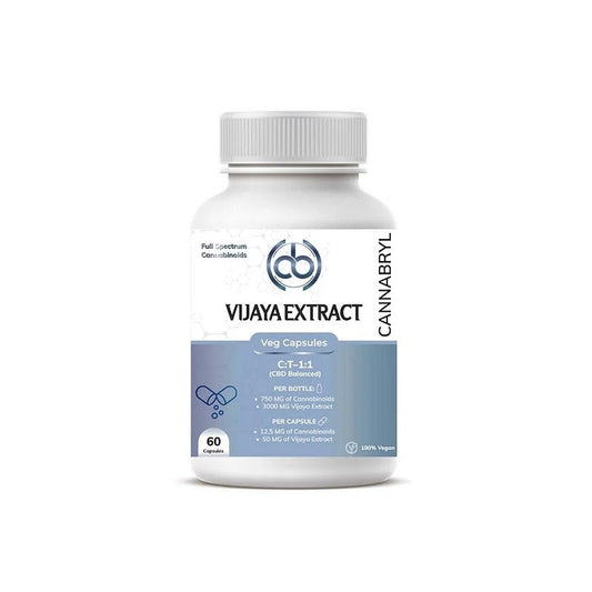 Cannabryl Capsules - Balanced - 3000 mg - 60 CapsulesHealthcareIndogenixCBD Shop of India™
