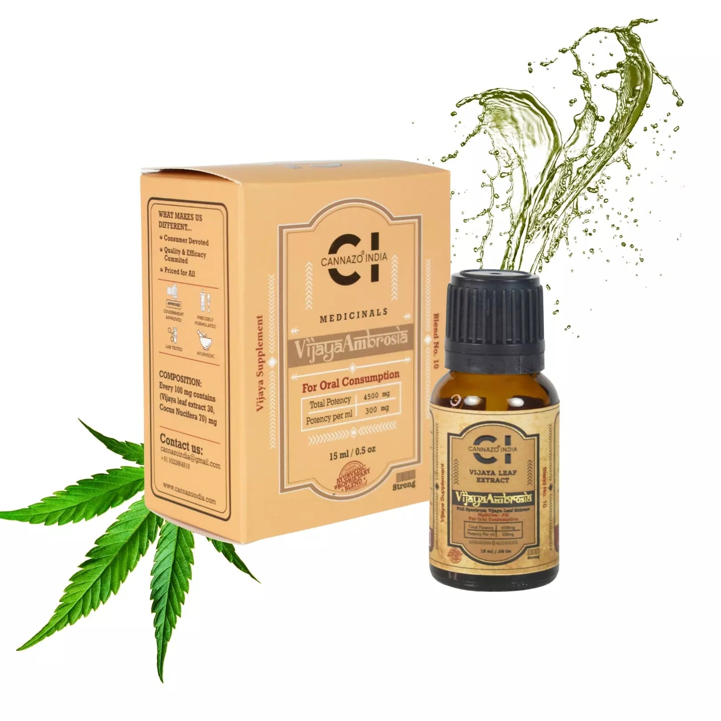 Cannazo Vijaya Ambrosia - 1:4 - CBD:THC - 15ml