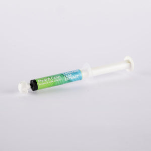 Medicann's 5000mg cannabis extract filled in syringe.