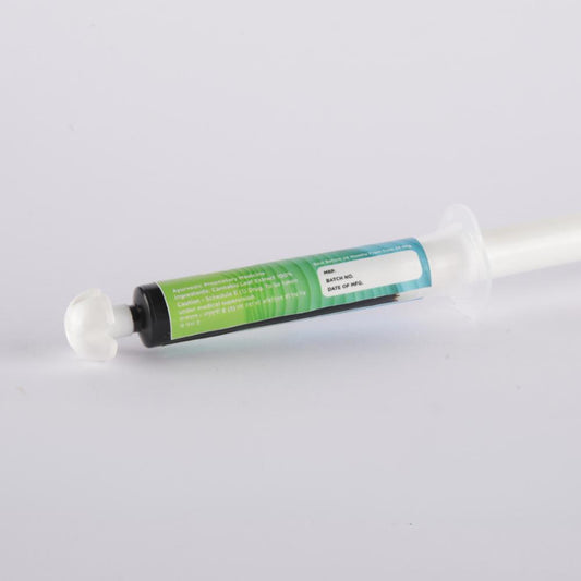 5000mg Medicann cannabis extract pre-filled syringe.