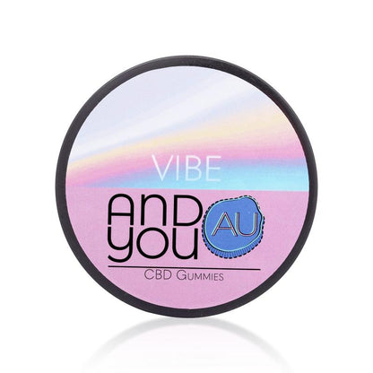 Andyou - Vibe&U Mood Uplift Gummies 200mg CBD + terpenes for good vibes CBD gummies product box photo listed at cbd shop of india