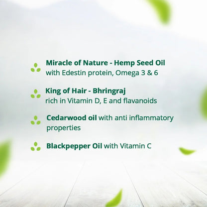 List of oils with their benefits on a light background