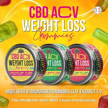 Load image into Gallery viewer, Canna Gummies: Lose weight naturally with our CBD and ACV-infused gummies. Enjoy the benefits of Vijaya Extract for added support.
