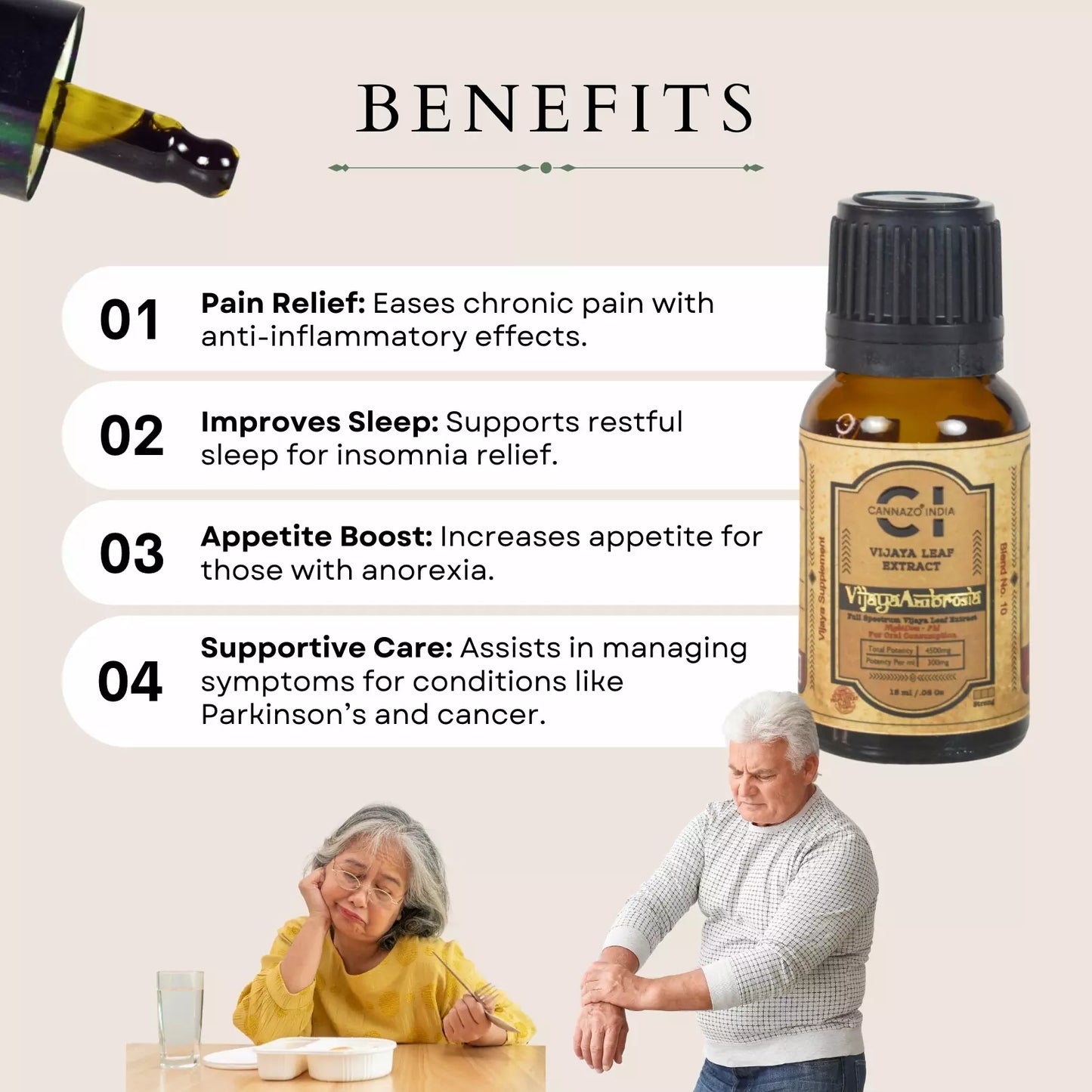 Cannazo Vijaya Ambrosia - 1:4 - CBD:THC - 15ml
