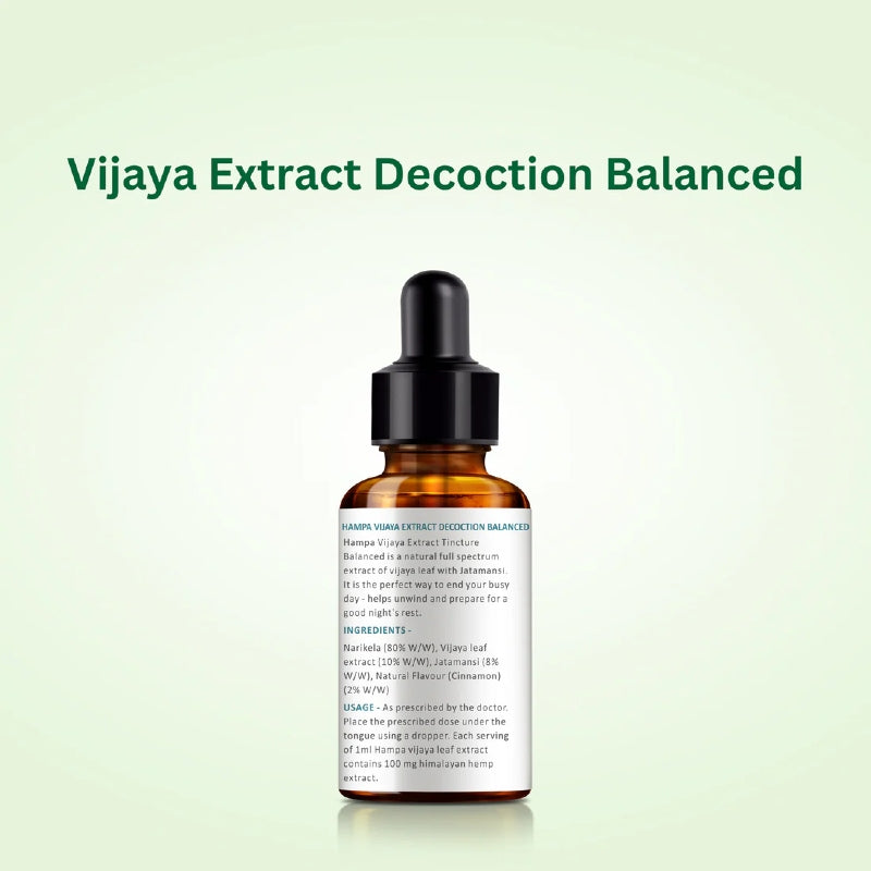 Vijaya Extract Decoction Balanced bottle on a light green background