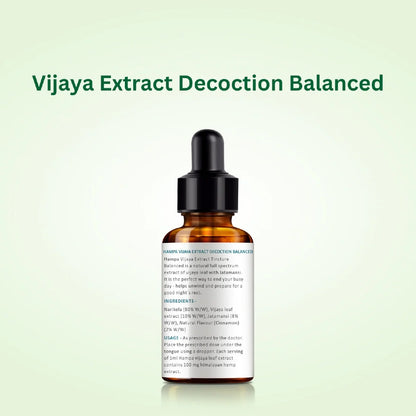 Vijaya Extract Decoction Balanced bottle on a light green background