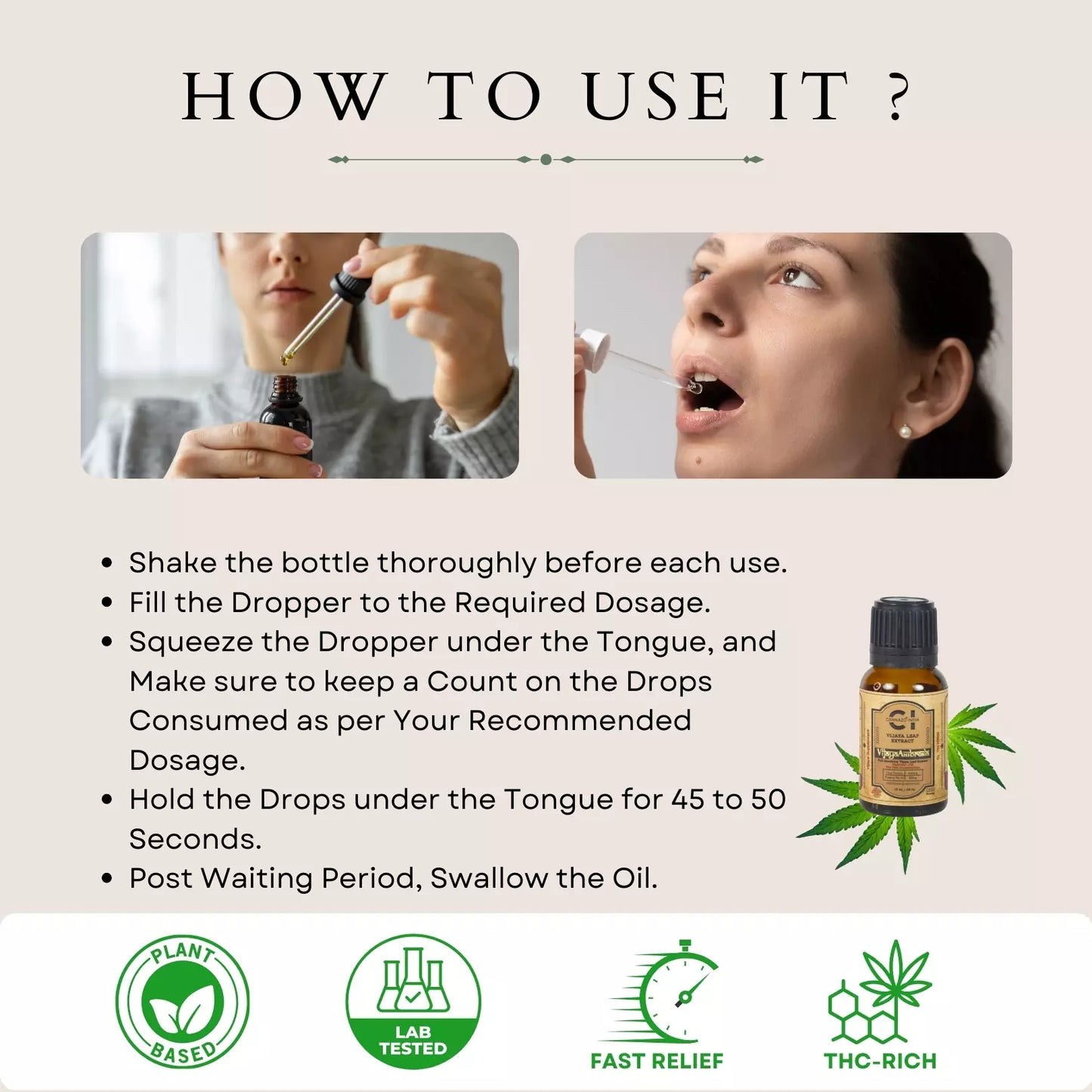 Cannazo Vijaya Ambrosia - 1:4 - CBD:THC - 15ml
