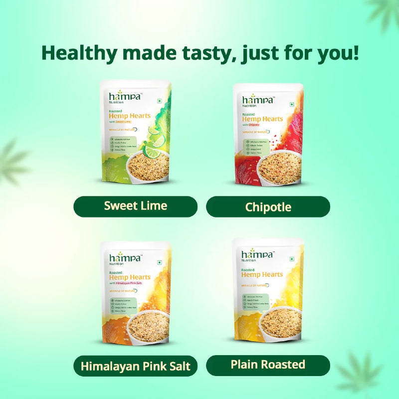 Hampa: Roasted Hemp Hearts with Sweet Lime, 100g