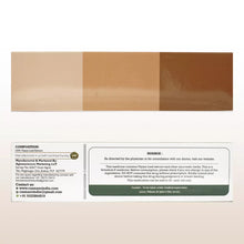 Load image into Gallery viewer, Medication label with cbd oil dosage information and manufacturer details on a brown gradient background.
