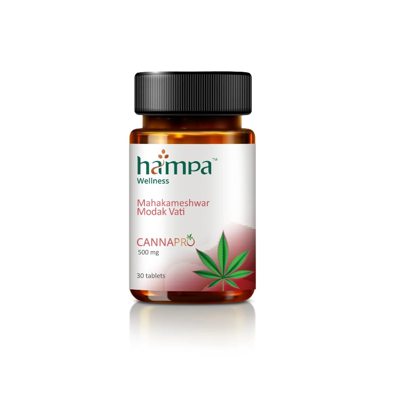 Hampa Wellness Cannapro supplement bottle on a white background