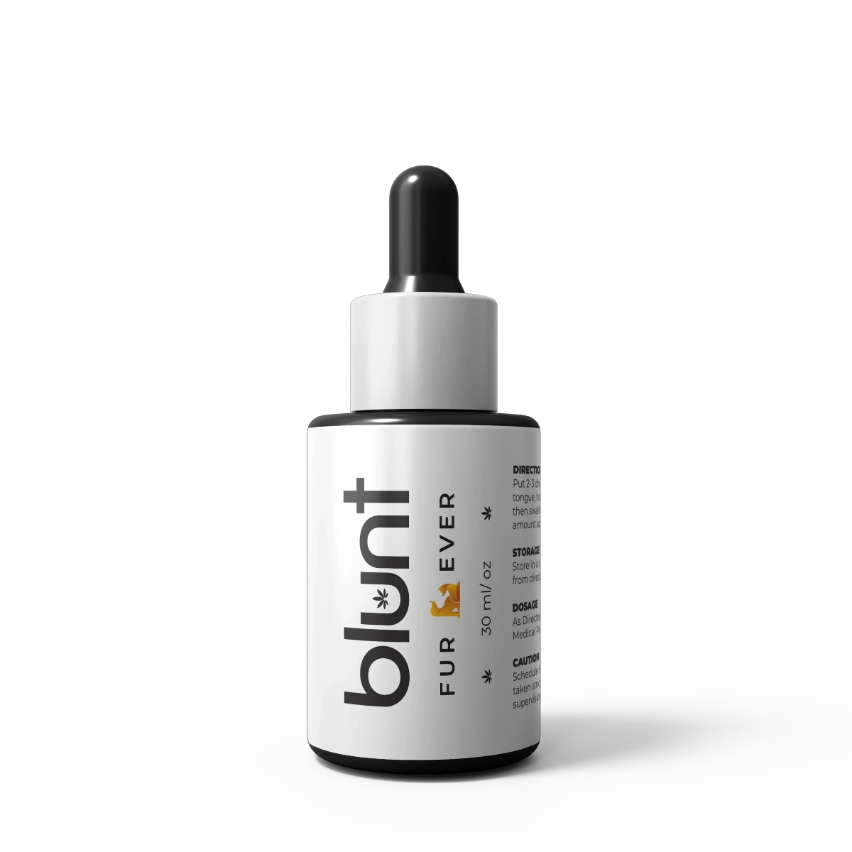 Blunt Fur Ever CBD bottle on a white background