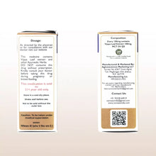 Load image into Gallery viewer, Image of two sides of a cannazo cbd oil box with dosage instructions and composition details.
