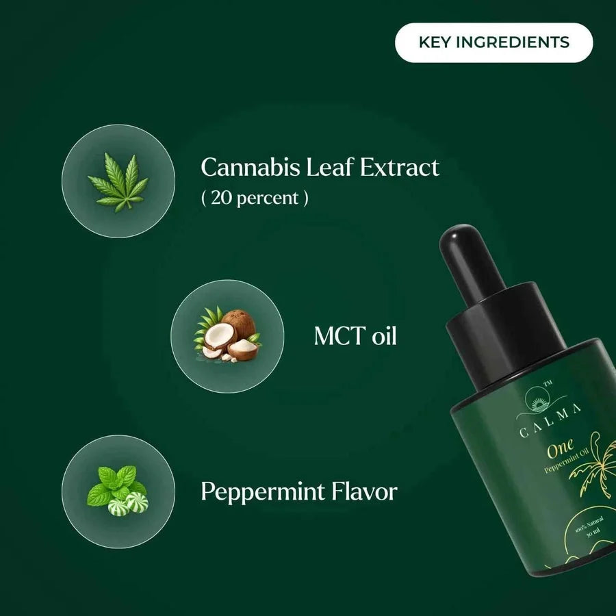 Calma: One - CBD Oil for Stress, Sleep & Recovery  10-30ml