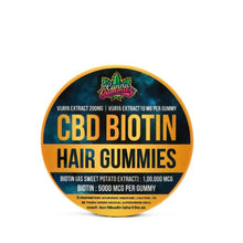 Load image into Gallery viewer, Hair Growth Gummies: Say hello to luscious locks with our advanced hair growth formula. Packed with CBD, Biotin, and Vijaya Extract.
