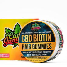 Load image into Gallery viewer, Nourish your hair with our CBD and Biotin-infused gummies. Each gummy contains 10mg of Vijaya Extract for healthy hair growth.
