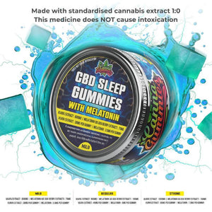 Sleep aid gummies with CBD, Melatonin, and Vijaya Extract