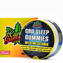 Load image into Gallery viewer, Enjoy a restful night&#39;s sleep with Canna Gummies and melatonin
