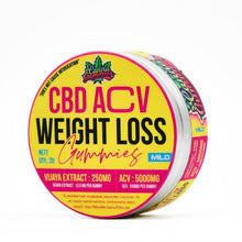 Load image into Gallery viewer, CBD Weight Loss Gummies: Melt away unwanted pounds with our delicious CBD and ACV gummies. Boost your metabolism with every bite. 
