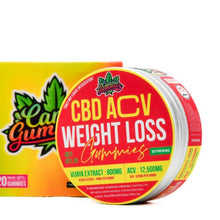 Load image into Gallery viewer, Weight Loss Gummies: Achieve your weight loss goals faster with our potent blend of CBD, ACV, and Vijaya Extract. 
