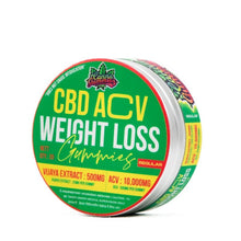 Load image into Gallery viewer, CBD ACV Gummies: Combine the benefits of CBD and Apple Cider Vinegar in one convenient gummy. Ideal for weight loss and overall well-being.
