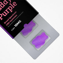 Load image into Gallery viewer, Broad Spectrum CBD Gummies - Grand Daddy Purple 15mg
