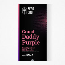 Load image into Gallery viewer, Zero CBD Grand Daddy Purple 15mg Broad Spectrum CBD Gummies available in Chennai, India. Purchase online for door delivery.
