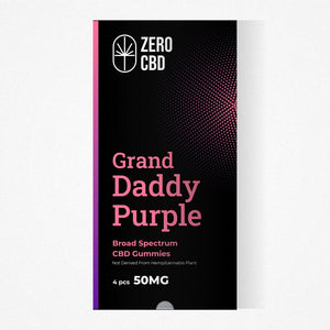 Zero CBD Grand Daddy Purple 15mg Broad Spectrum CBD Gummies available in Chennai, India. Purchase online for door delivery.