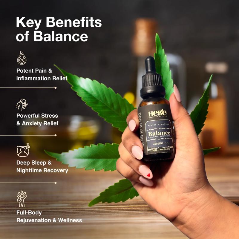Hebe: Balance 1:1 Full spectrum CBD oil - 4500mg (30ml)