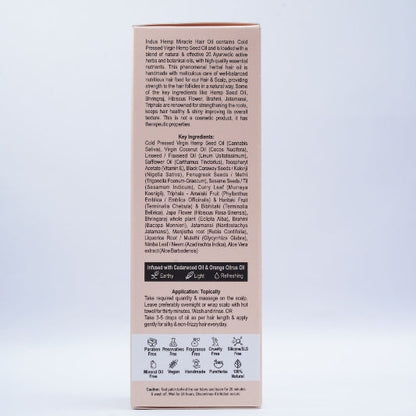 Hemp Product packaging with text on a light gray background
