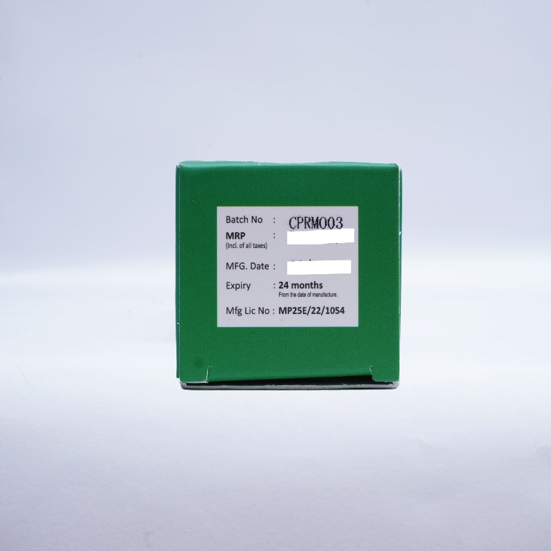Green box with a label on a gray background