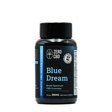 Load image into Gallery viewer,  Vegan &amp; Sugarfree CBD Gummies (Blue Dream, 25mg) in Resealable Container - Zero CBD 
