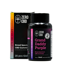 Load image into Gallery viewer, Relaxation with Blue Dream CBD Gummies in Resealable Box (25mg, Sugarfree, Vegan) - Zero CBD
