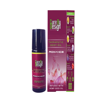 Cure By Design Therapeutic Body Oil bottle and packaging on a white background