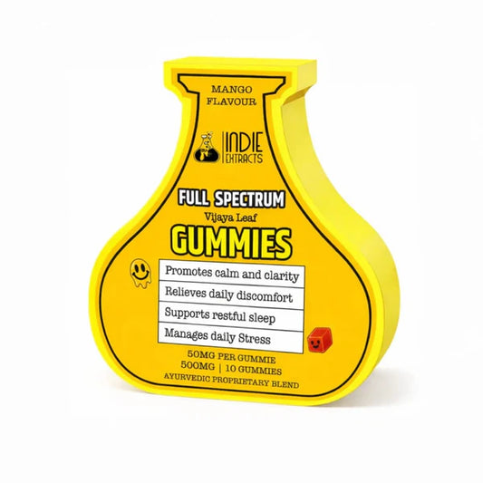 Indie Extracts: Full Spectrum Vijaya Gummies -500mg | 10pc (Mango)