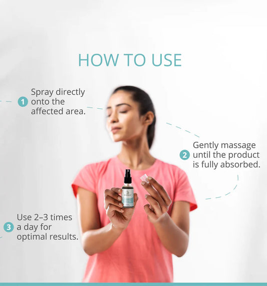 Person holding a bottle with instructions on how to use a product