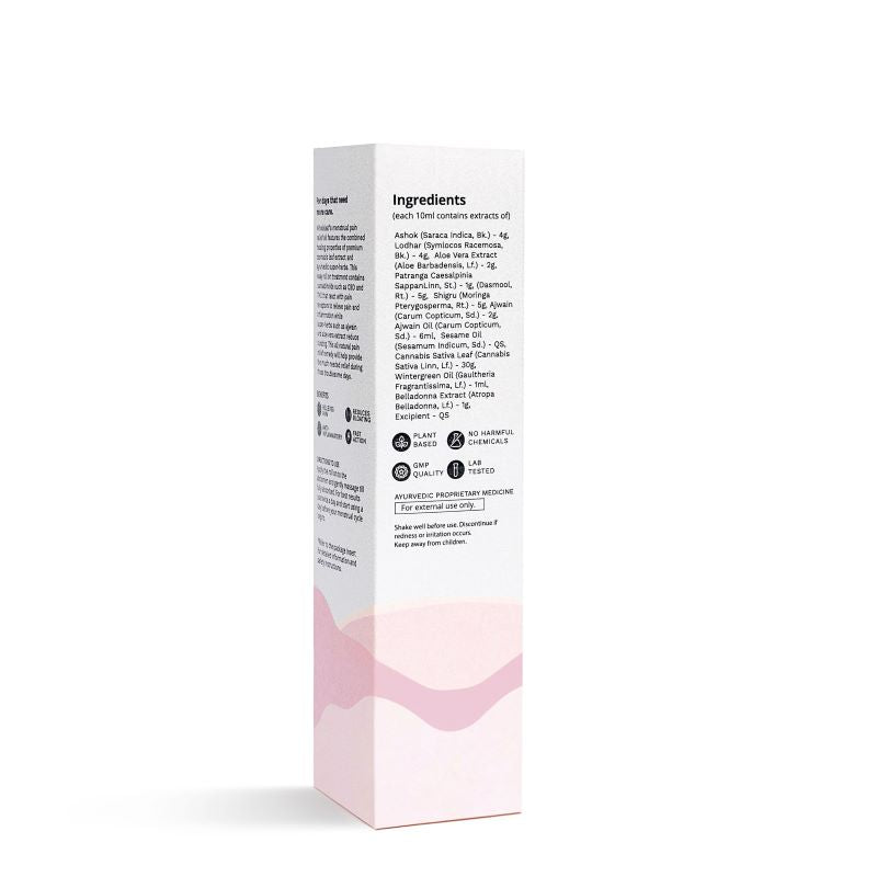 Menstrual product with packaging on a white background