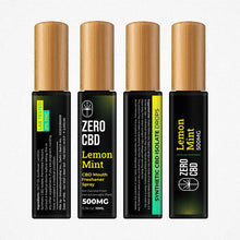 Load image into Gallery viewer, Invigorating Citrus: Zero CBD Lemon Mint CBD Mouth Spray. (10ml)
