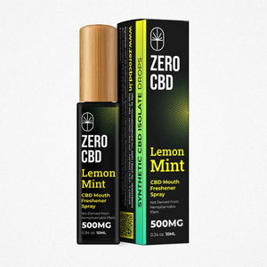 Start your day fresh! Zero CBD Lemon Mint CBD Mouth Spray (10ml).