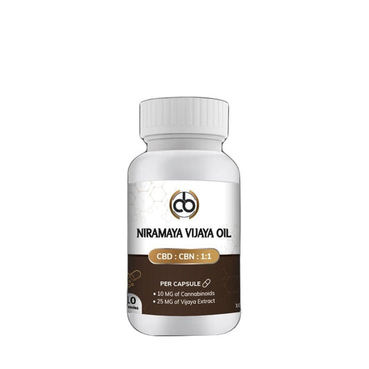 Cannabryl CBD+CBN 1:1 - Vijaya Nirmaya - 30 CapsulesCBN OilIndogenixCBD Shop of India™