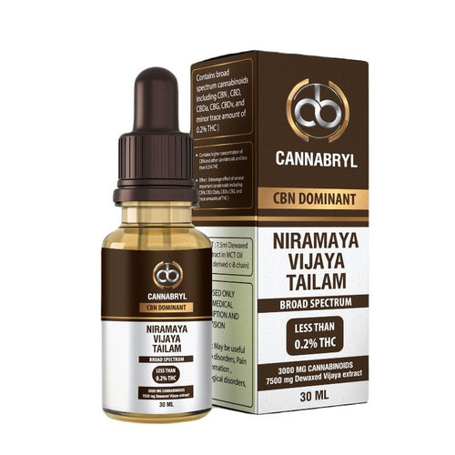 Cannabryl Premium CBN Oil - Nirmaya Vijaya Tailam - 30 mlCBN OilIndogenixCBD Shop of India™