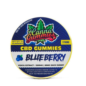 Blueberry CBD Gummies for Relaxation - 500mg Tin