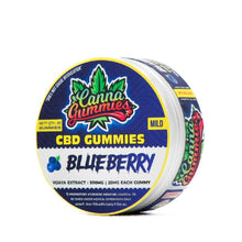 Load image into Gallery viewer, Canna Gummies Tin - Blueberry Flavored CBD, 500mg
