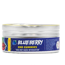 Load image into Gallery viewer, High-Quality CBD Gummies in Blueberry Flavor Tin
